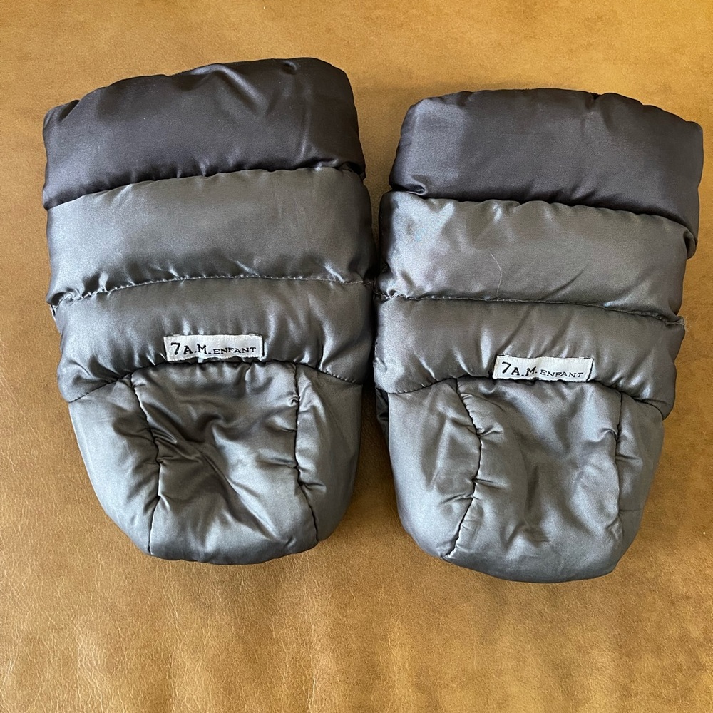 7AM Enfant - Stroller gloves, black and grey